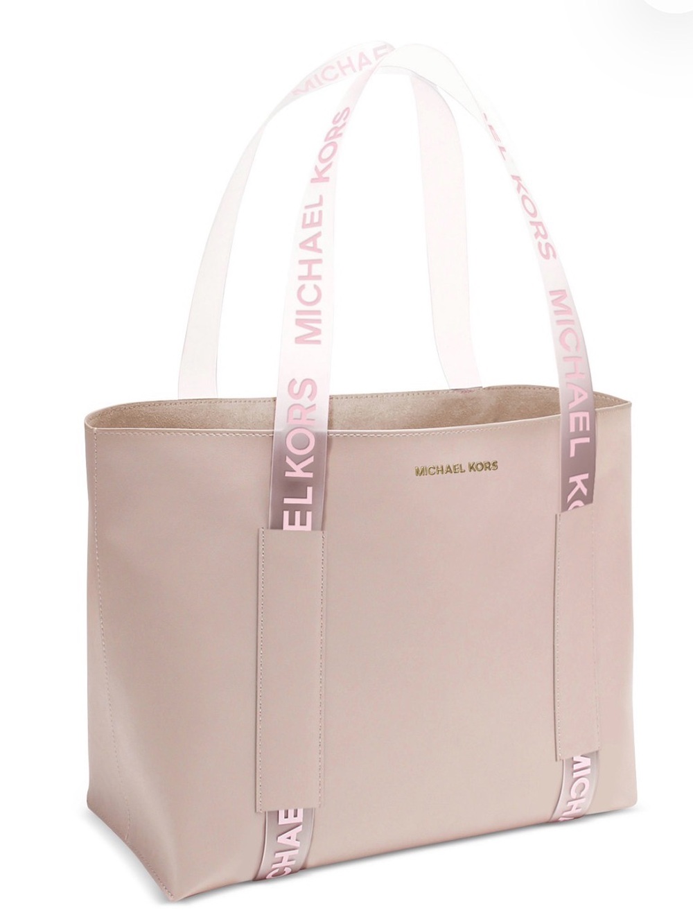 Michael Kors Blush Pink Logo Strap Tote